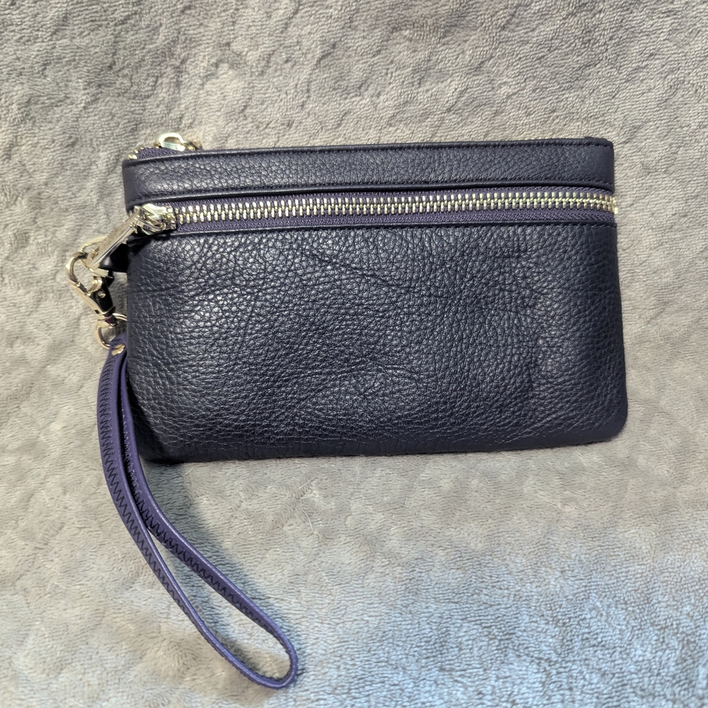 Dark Purple Wristlet with Zipper